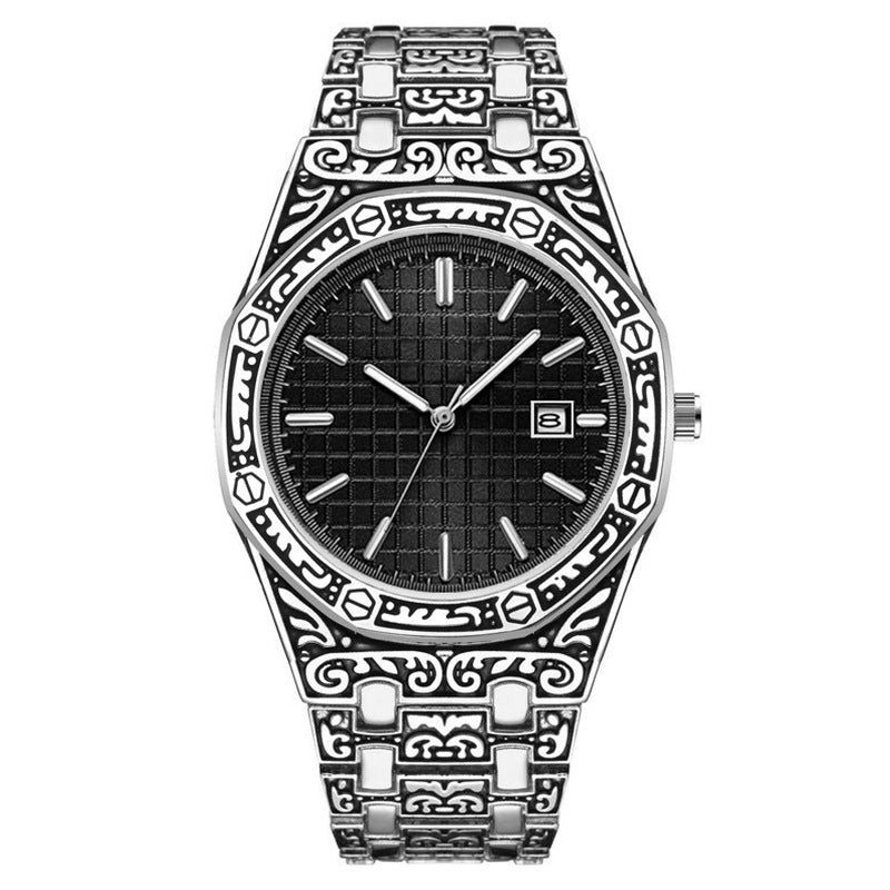 Hot Fashion Men's Classic Engraved Fashion Antique Watch