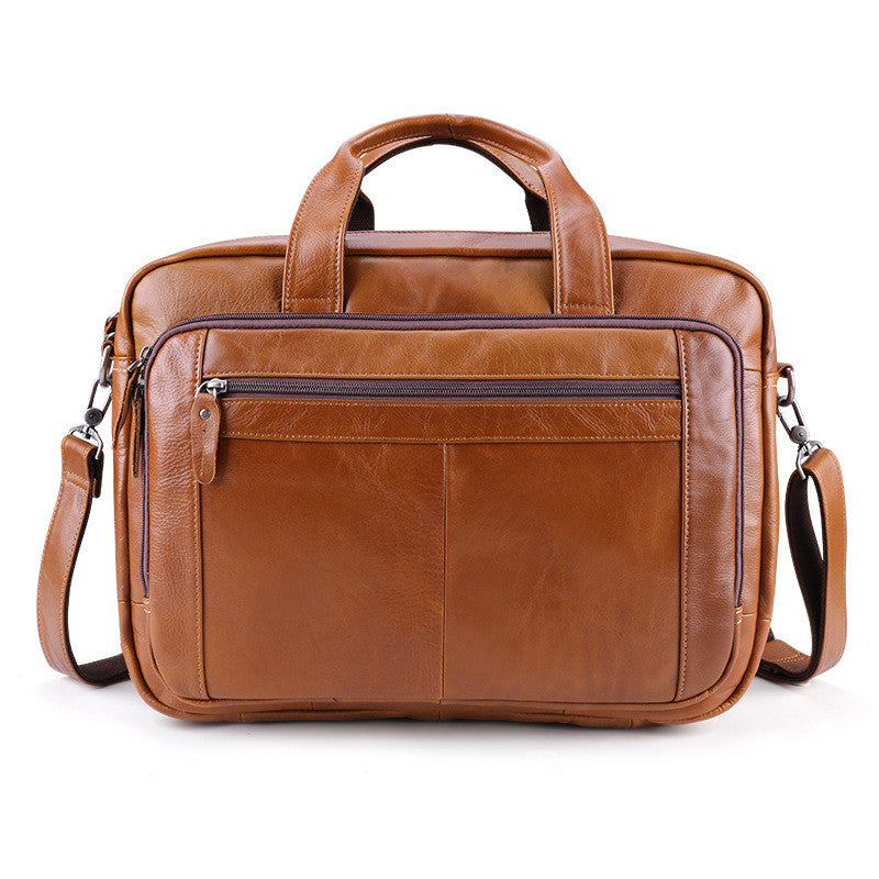 Leather Business Laptop Bag (17")