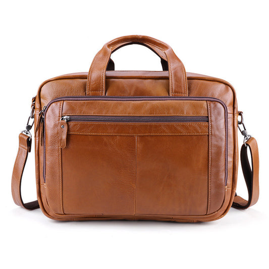 Leather Business Laptop Bag (17")