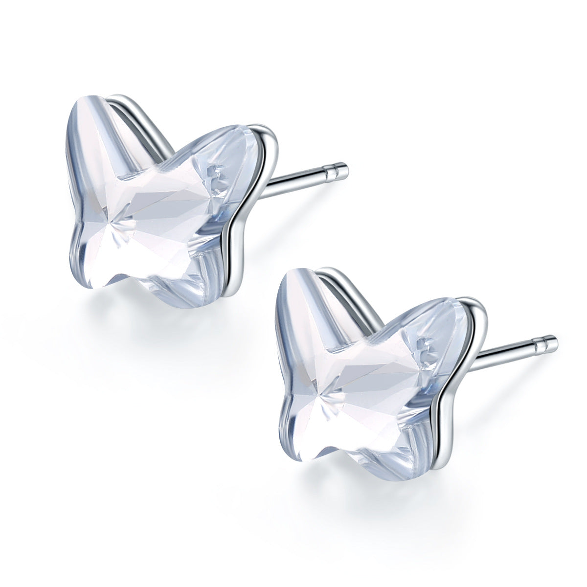 Butterfly Crystal Stud Earrings