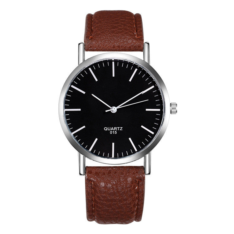 Ultrathin Fashion Casual Men's and Women's Couple Belt Watch