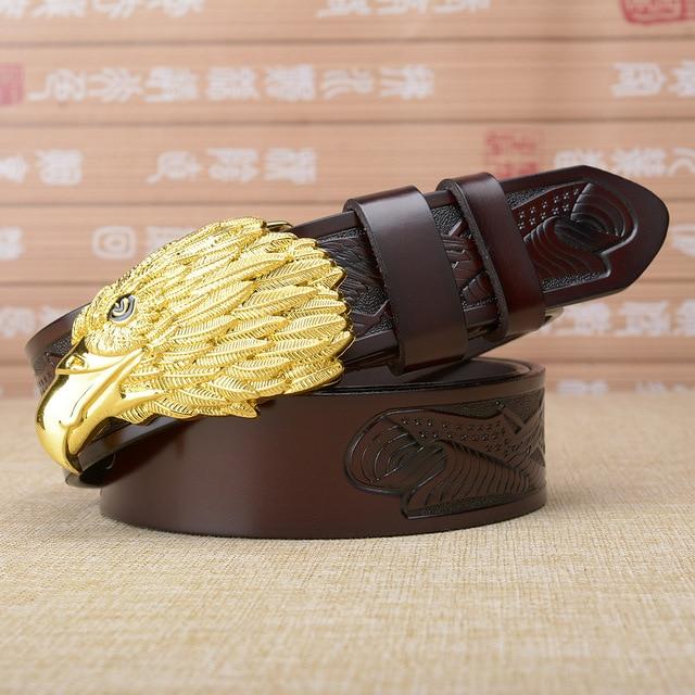 Personalized Eagle Head Buckle Men's Belt