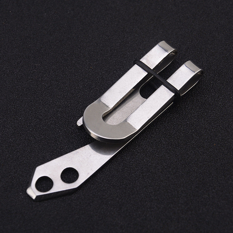 Stainless Steel Waist Clip Wallet Key Hanging Buckle