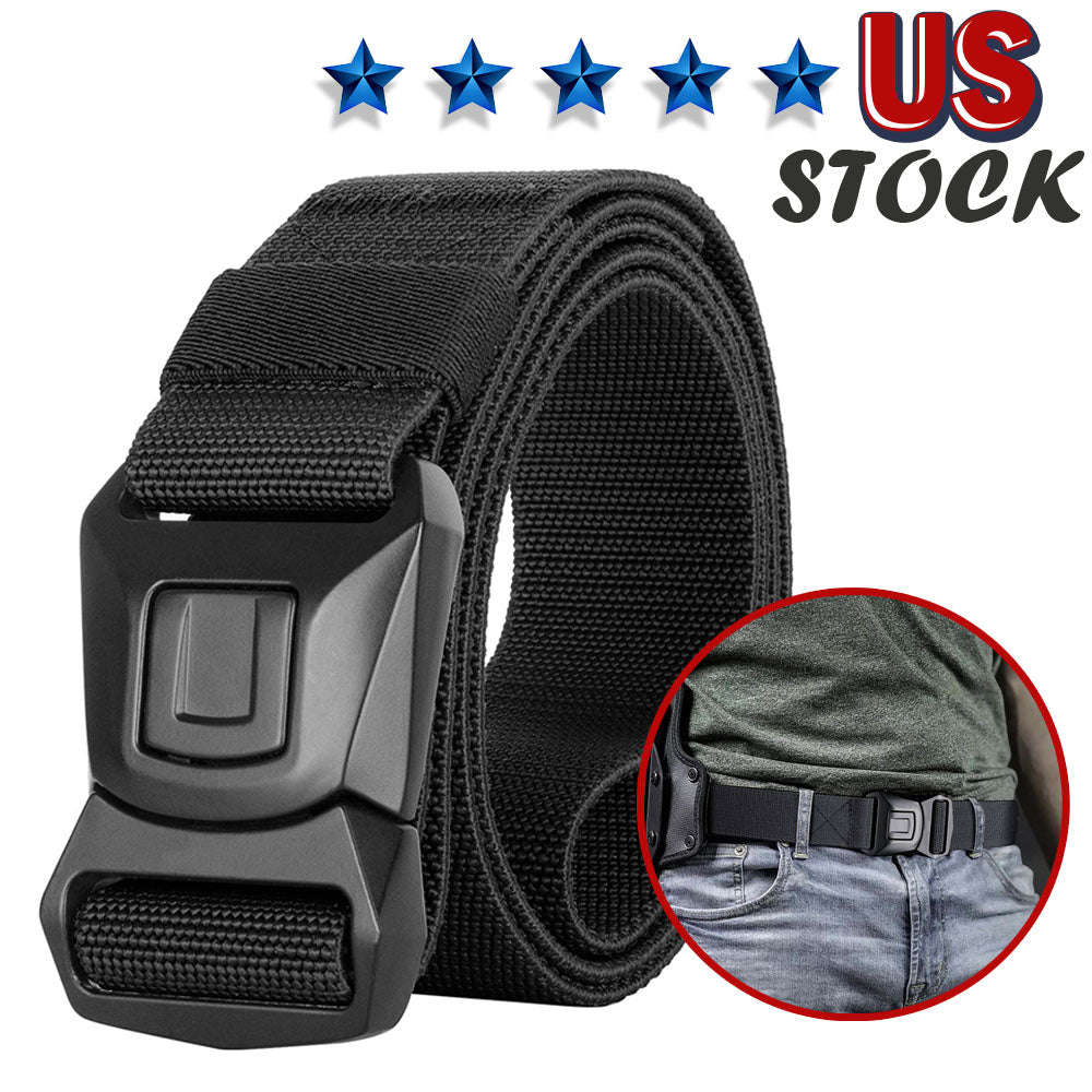 Quick Button Release Buckle Military Belt Strap Tactical Waistband Belts For Men