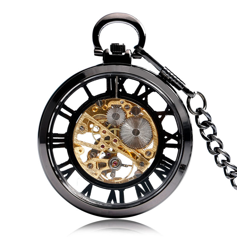 Roman Literal Mechanical Pocket Watch Without Cover