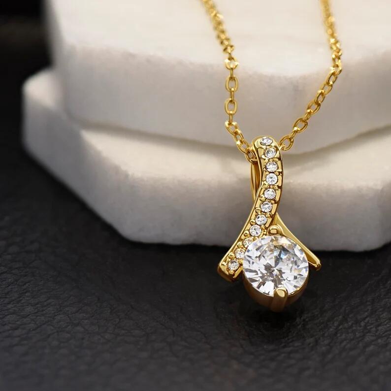 Micro Inlaid Zircon Fashion Simple Herringbone Necklace