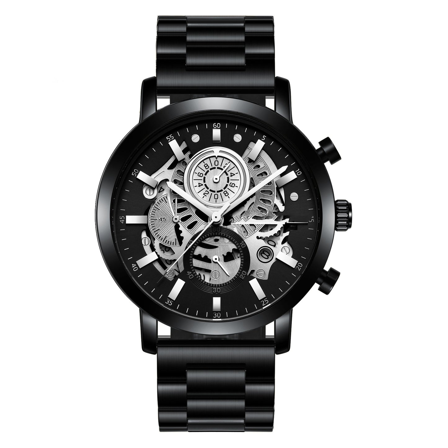 Men's Multi-Functional Calendar Watch Hollowed Out