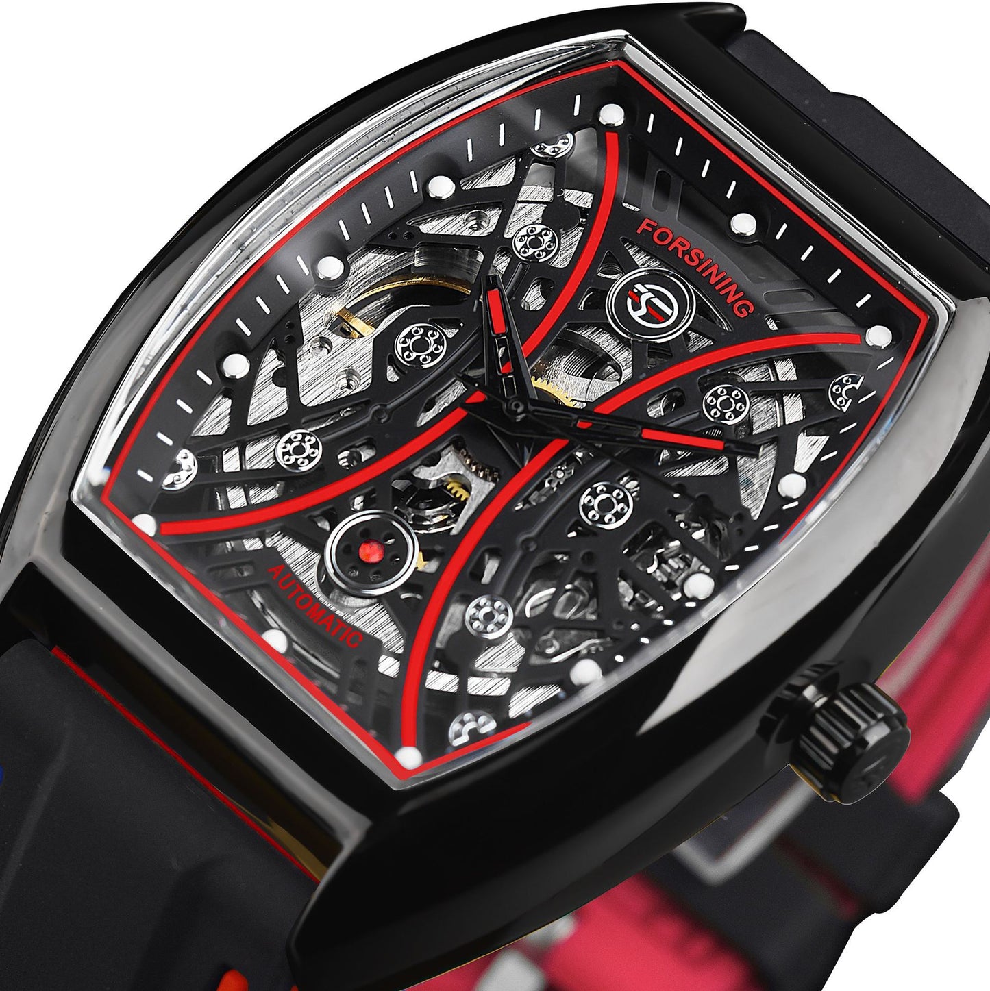 Men's Skeleton Face Movement Luminous Automatic Mechanical Watch