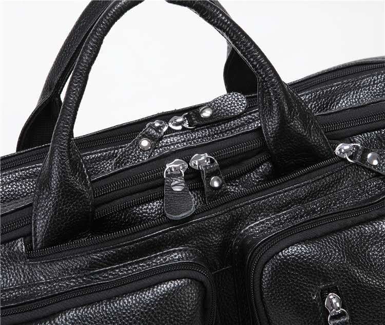 Multi Functional Leather Men's Handbag