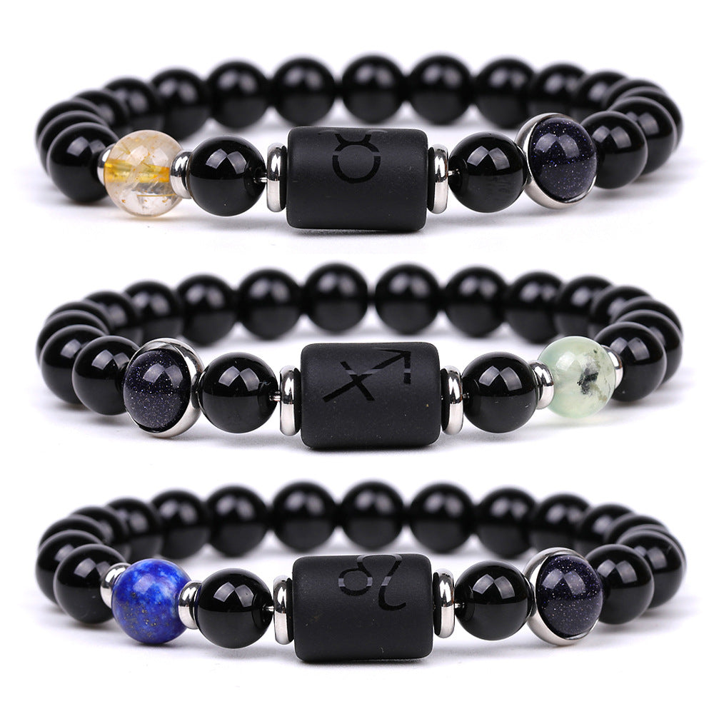 Fashion Twelve Constellations Bracelets Men