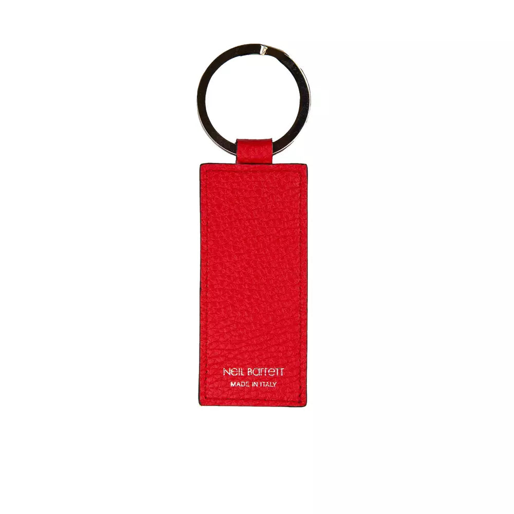 Neil Barrett Red Leather Men's Keychain