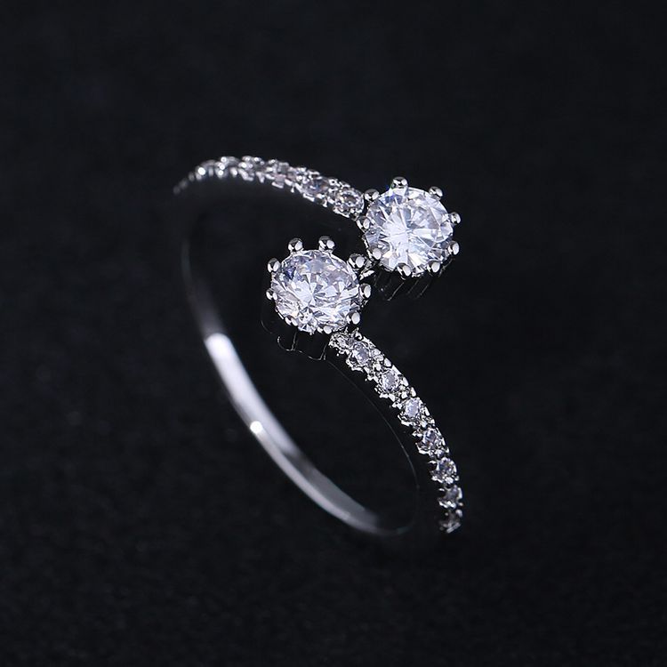 Foreign Trade Explosion Hand Ornament, European And American Luxury, High-Grade, Zircon Ring Speed Selling Ebay Wedding Engagement Ring