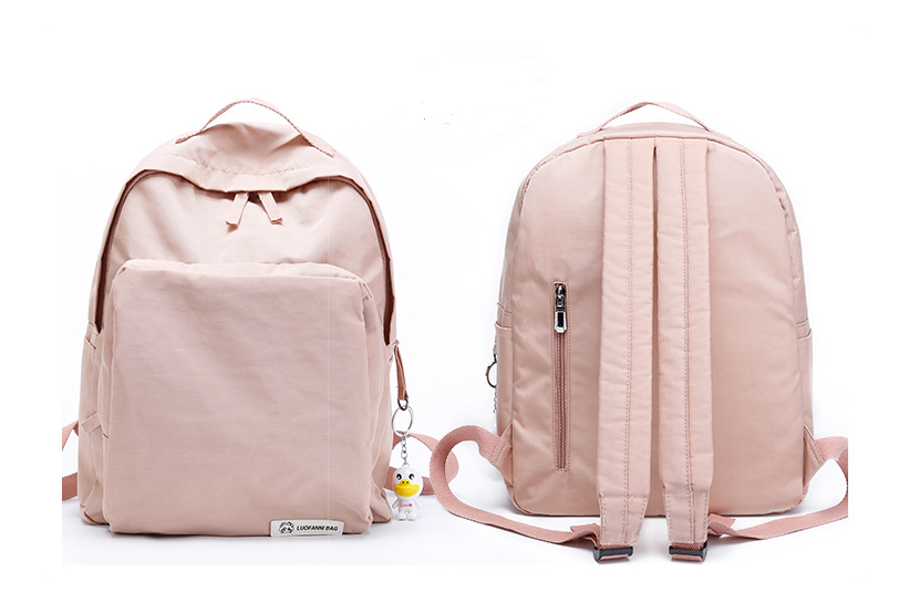 Solid Color Waterproof Oxford Casual Backpack