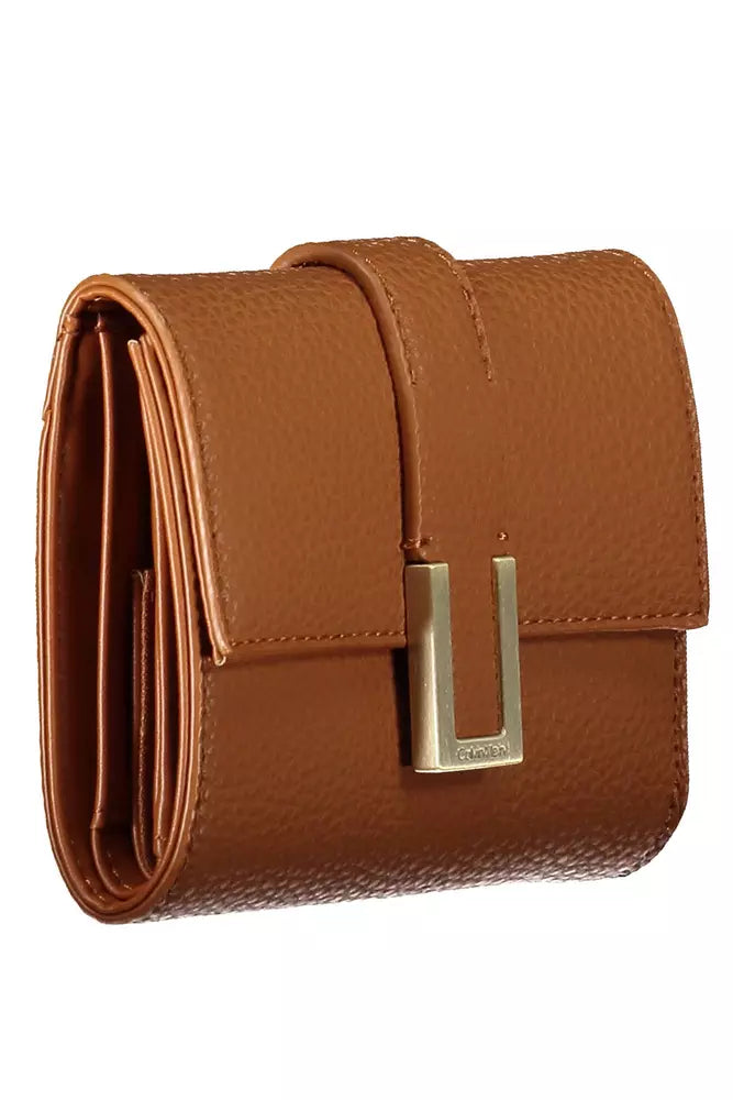 Calvin Klein Brown Polyester Women Wallet