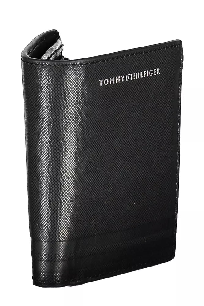 Tommy Hilfiger Black Leather Men Wallet