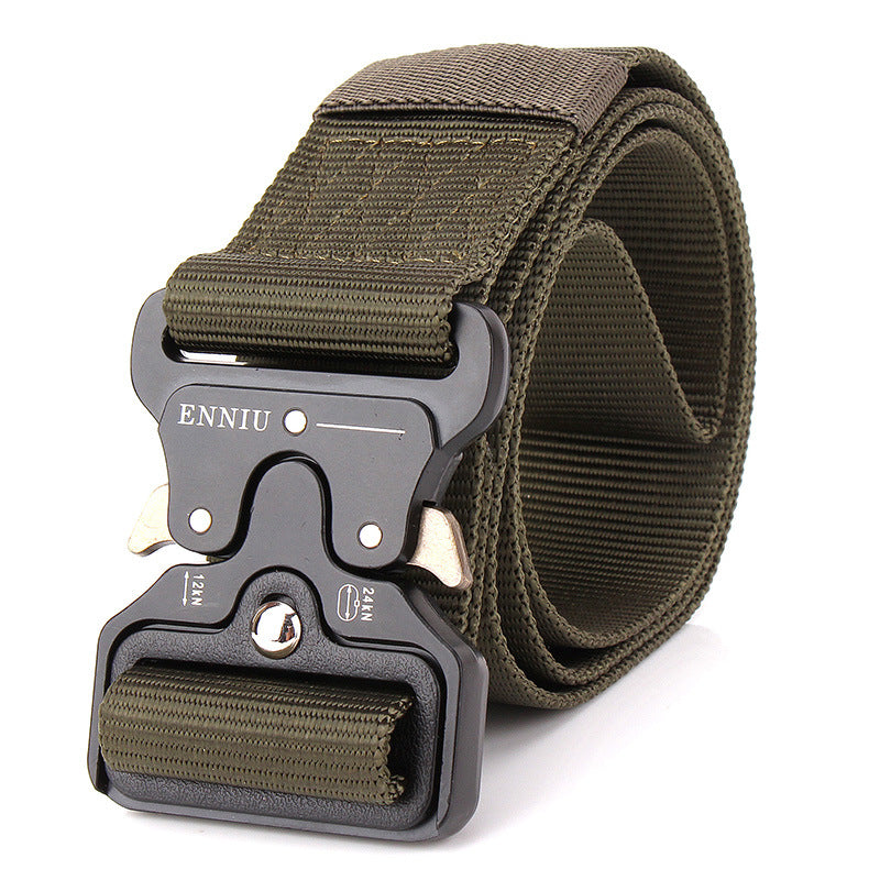 Enniu Tactical Belt, Men's Army Fans Tactical Belt, Multi Function Nylon Outdoor Training Belt