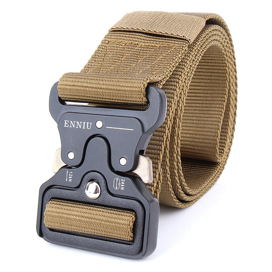 Enniu Tactical Belt, Men's Army Fans Tactical Belt, Multi Function Nylon Outdoor Training Belt