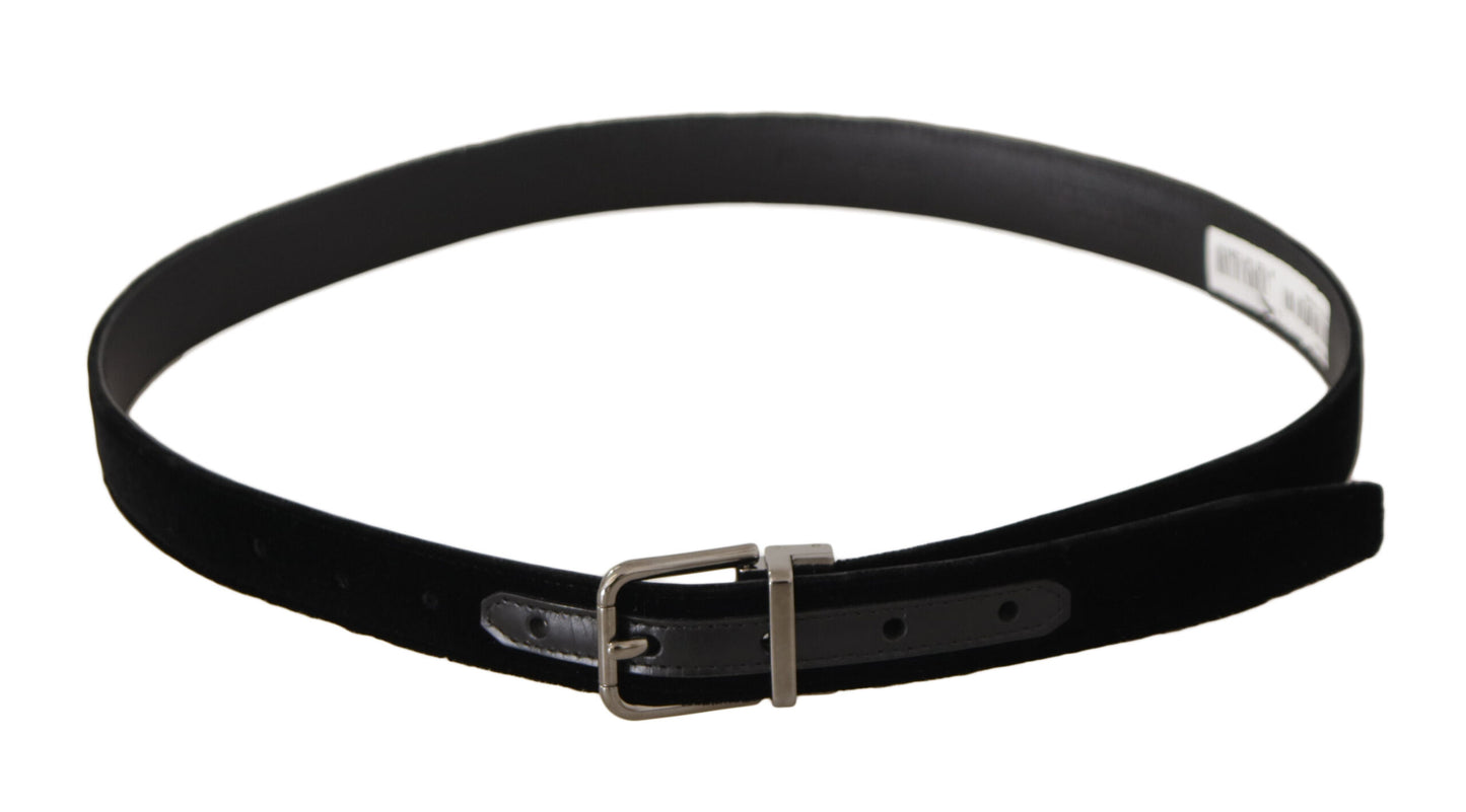 Dolce & Gabbana Elegant Velvet Designer Belt