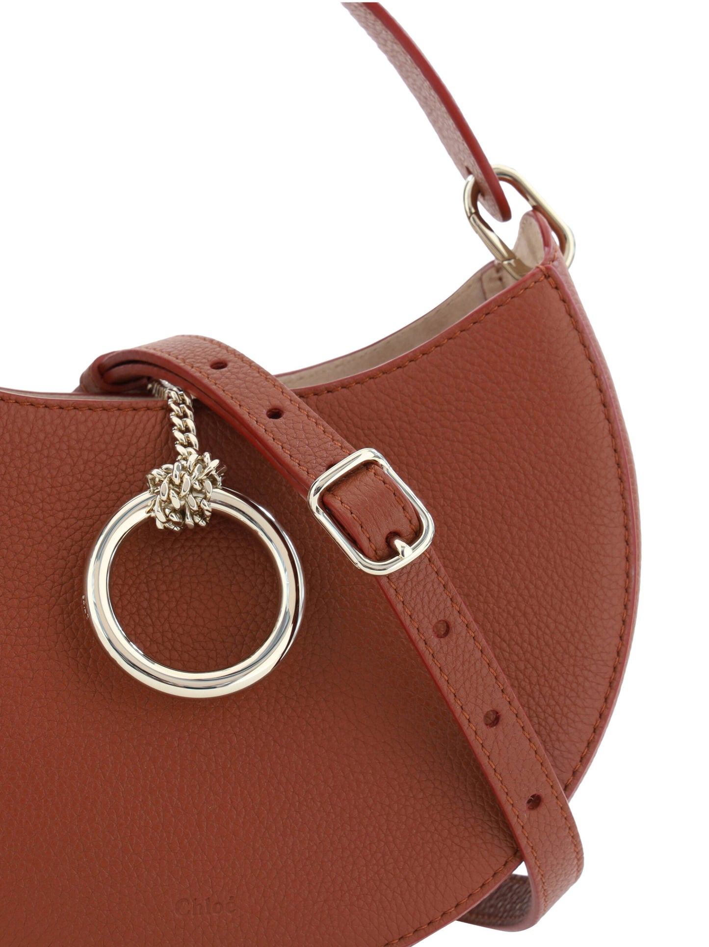 Chloé Sepia Brown Small Arlène Leather Shoulder Bag