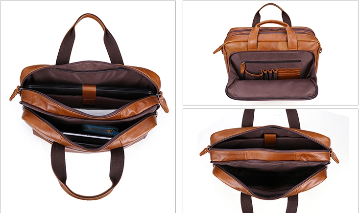 Leather Business Laptop Bag (17")