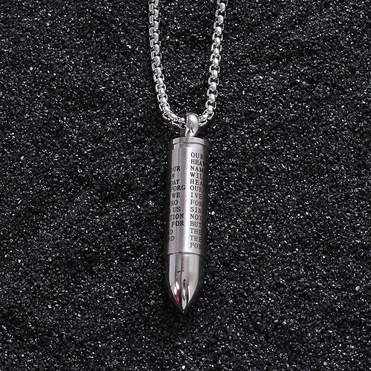 Bullet Titanium Steel Necklace