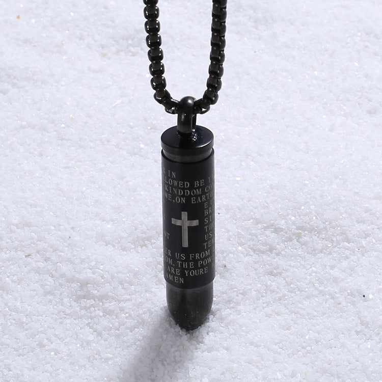 Bullet Titanium Steel Necklace