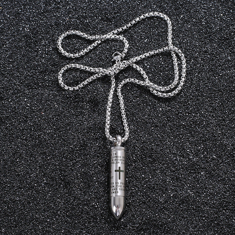 Bullet Titanium Steel Necklace