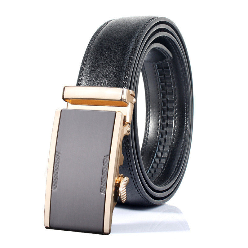 Men's Automatic Buckle Casual Leather Belt