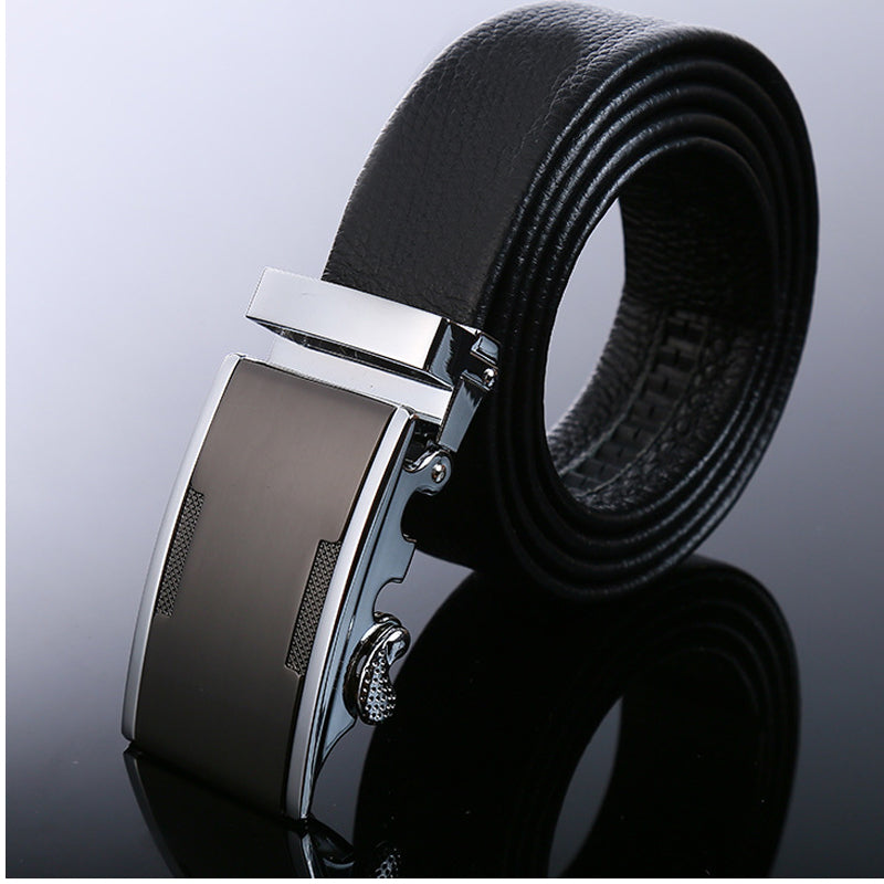 Genuine Leather Automatic Buckle Belt