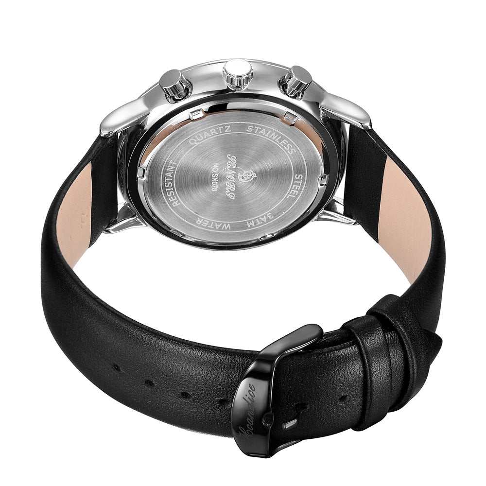 Ultra-Thin Men's Watch Non-Mechanical Watch Waterproof Belt