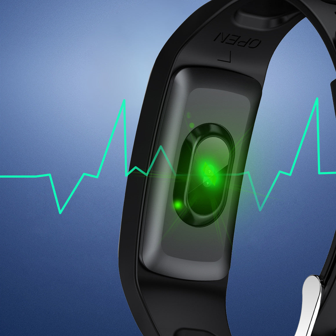 IP68 Waterproof Smart Bracelet With Large Heart Rate Display And Multi-Sport Mode