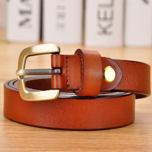 Genuine Genuine Cowhide Vintage Women's Belt