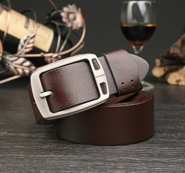 Leather Belt Men's Leather Antique Jeans Belt Fashion Casual Pants Factory Direct One Generation