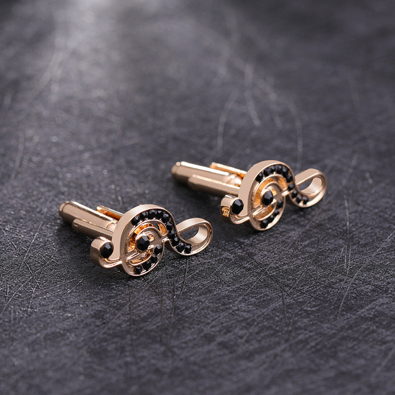 Men's Creative Fantastic Note Shirt Cufflinks