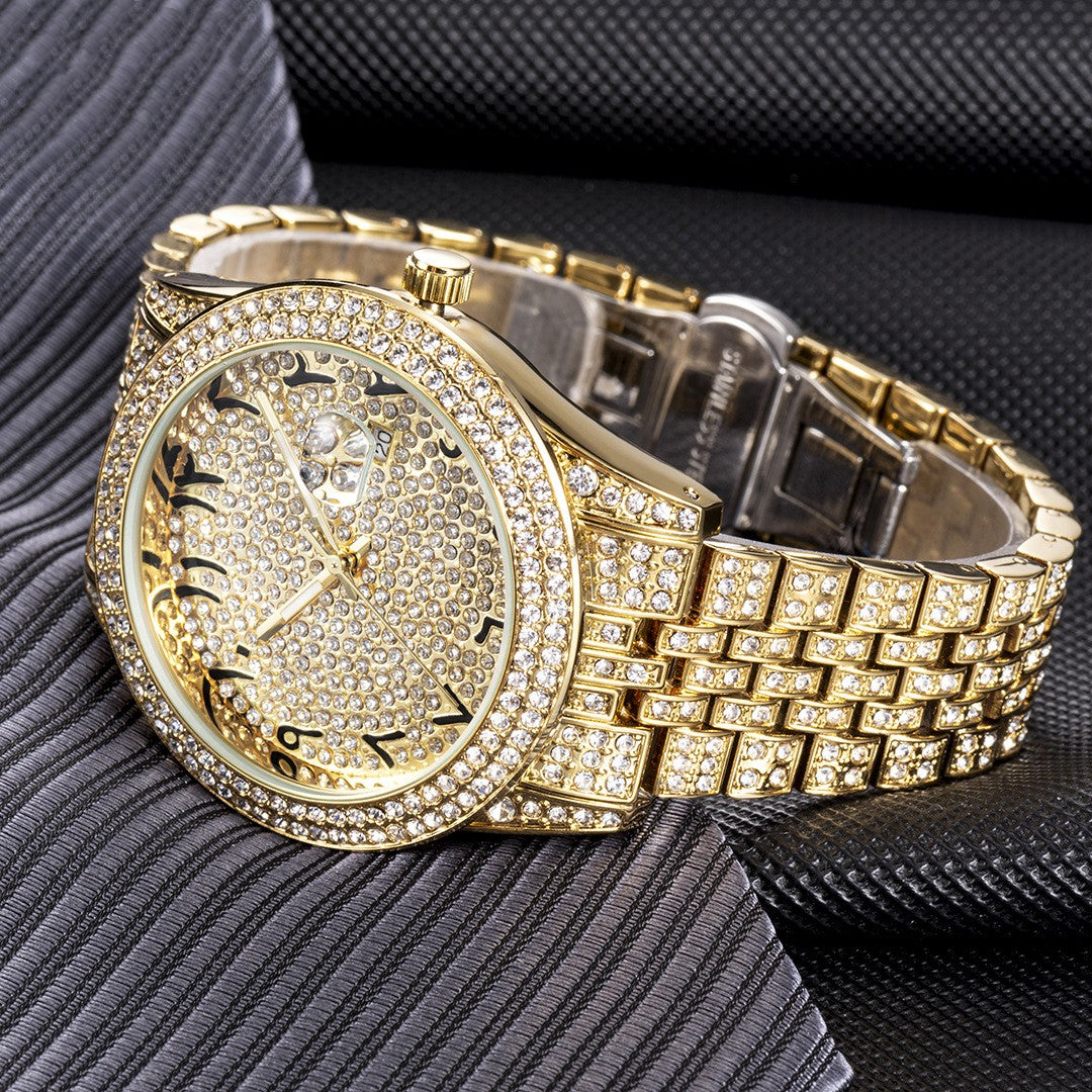 Full Diamond Arabic Full Sky Star Quartz Watch