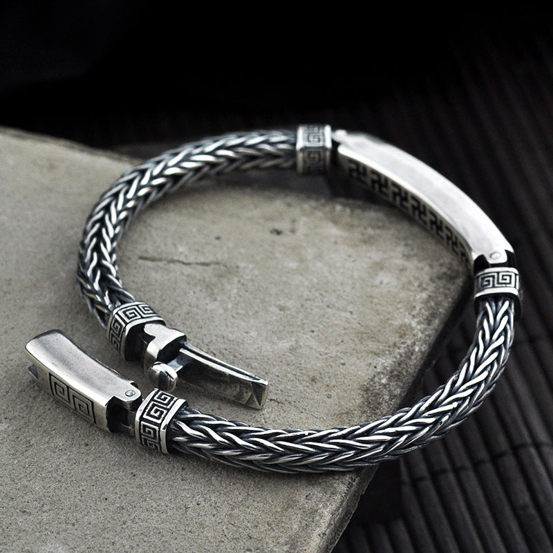 Personality Tide Men and Women Hot Fashion Thai Silver Bracelet