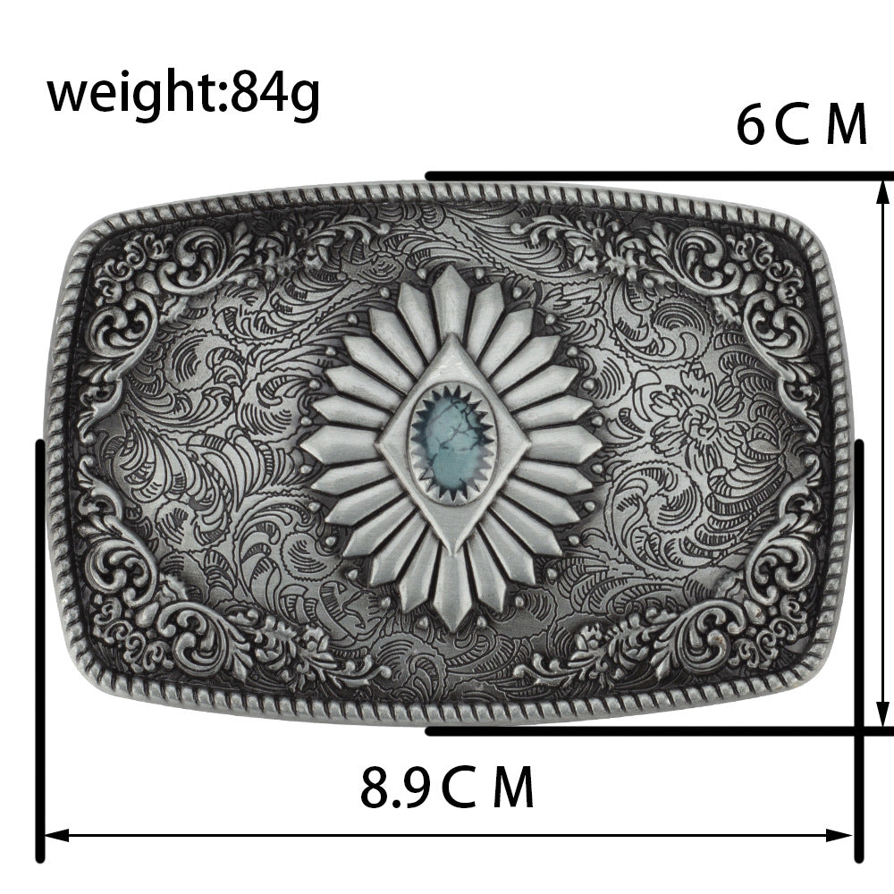 Pattern Alloy Belt Buckle Casual Belt Buckle