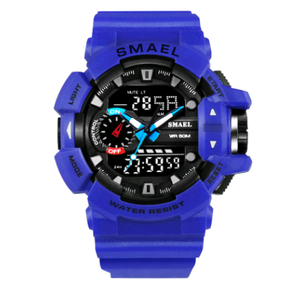 Fashion Sports Waterproof Double Display Men's Watch Multi-Function LED Electronic Watch