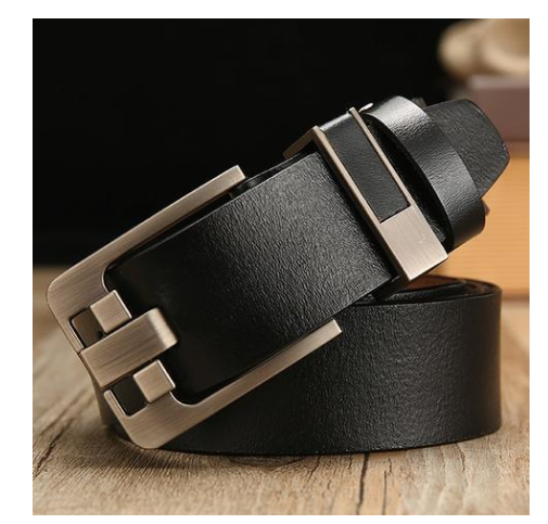 Leather Belt Men's Pin Buckle Retro Belt Two-Layer Leather Antique Belt Trendy Wild Pants Belt E-Commerce Direct Supply