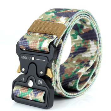 Enniu Tactical Belt, Men's Army Fans Tactical Belt, Multi Function Nylon Outdoor Training Belt