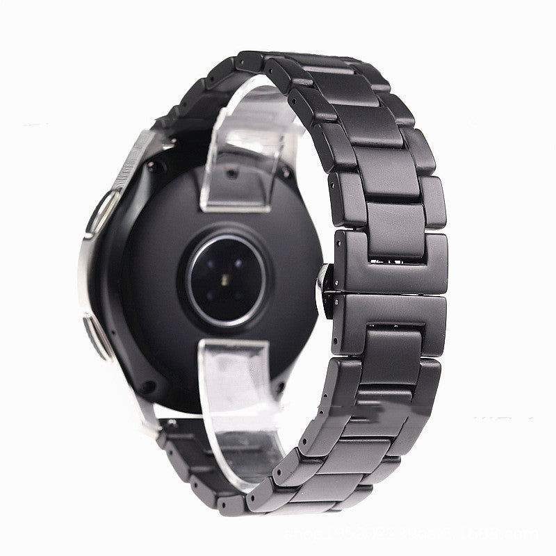 Five-Pearl Ceramic Stainless Steel Black Frosted Strap