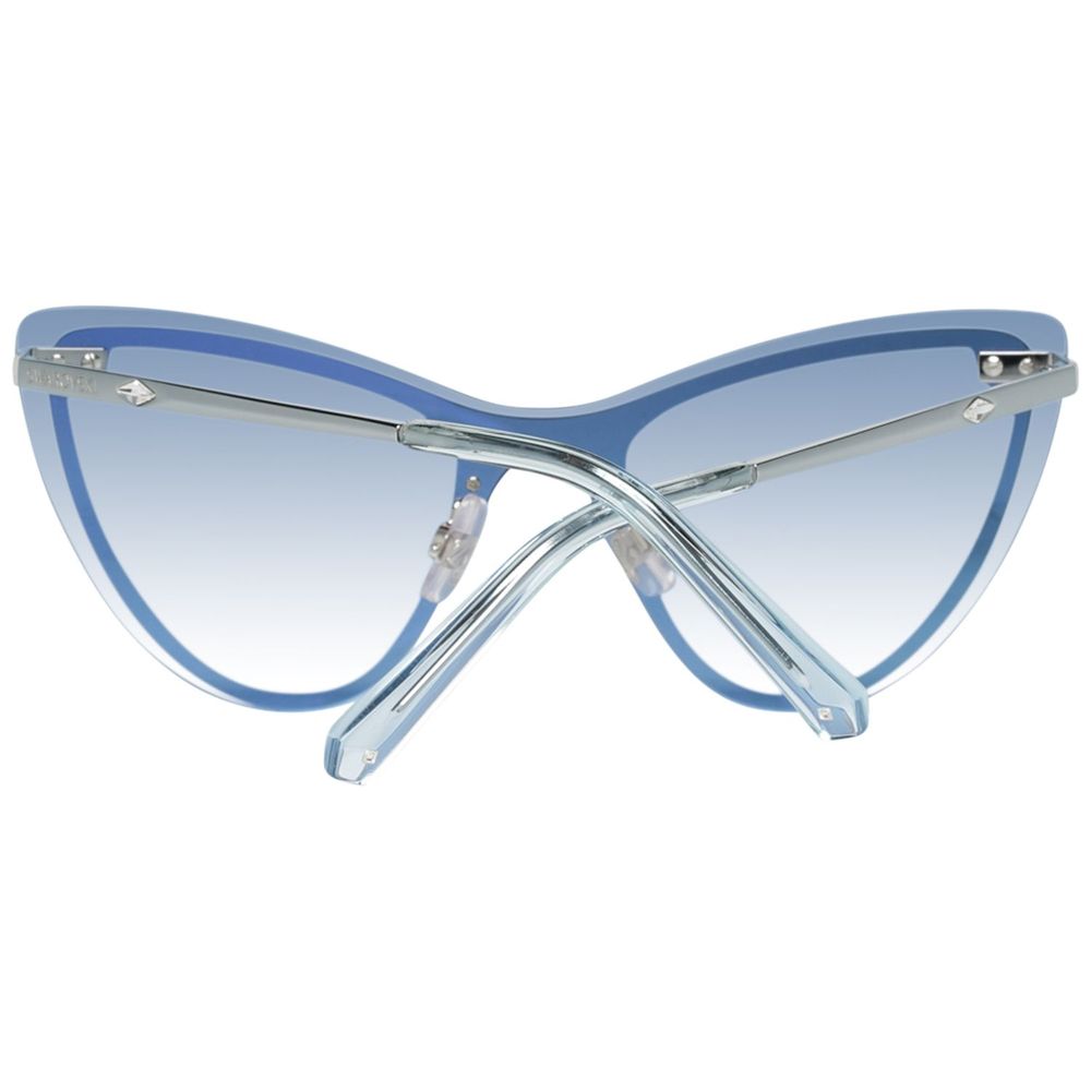 Swarovski Blue Metal Sunglasses