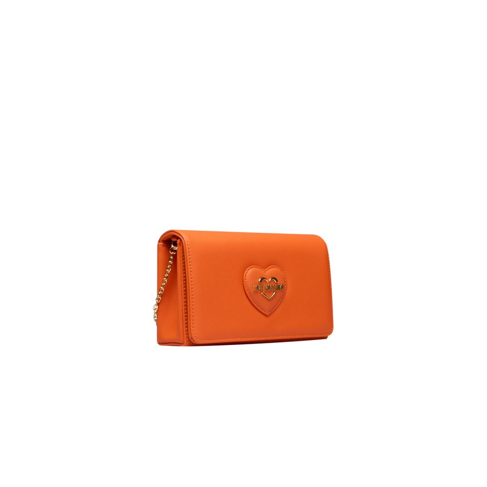 Love Moschino Orange Polyethylene Women Crossbody Bag