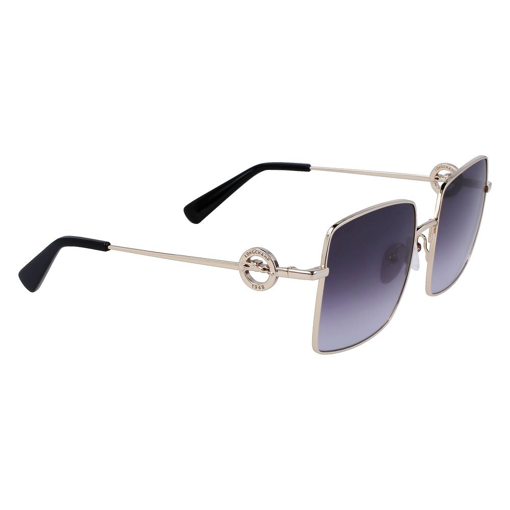 Longchamp Gold Metal Sunglasses