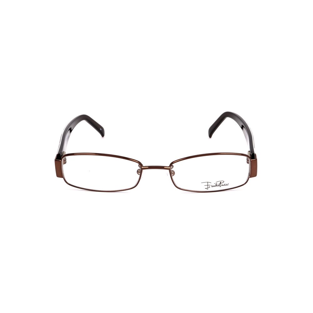 Emilio Pucci Brown Metal Frames