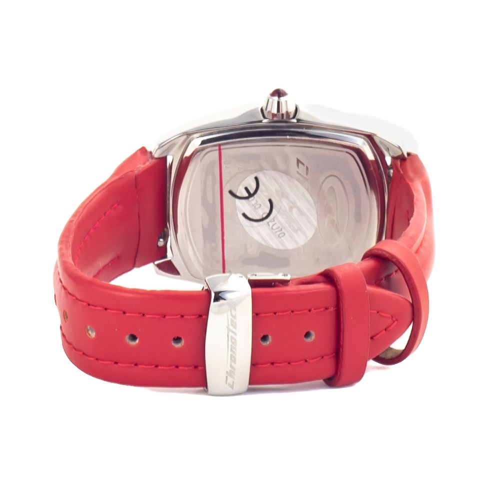 Chronotech Red Leather Watch