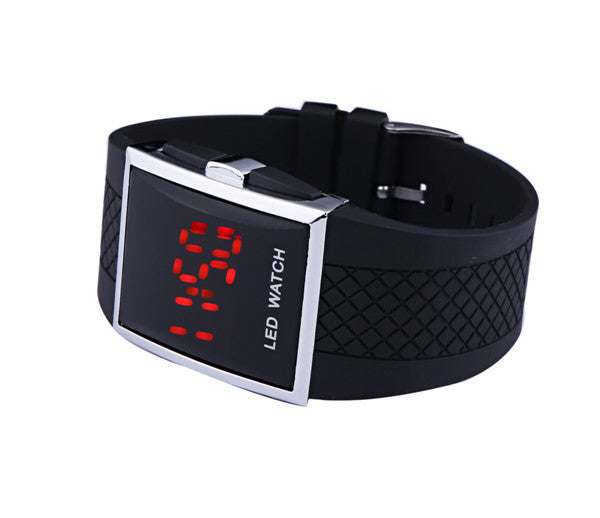 Men Women Casual Unisex White Black LED Digital Sports Wrist Watch