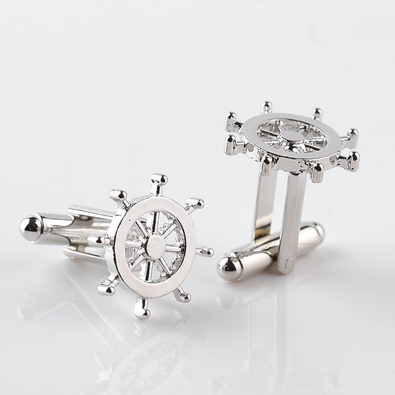 Hot Men's Sailing Personality Rudder Cufflinks