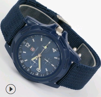 Cloth Belt Weaving Belt Military Watch Sea And Land Air Force Movement Quartz Military Watch