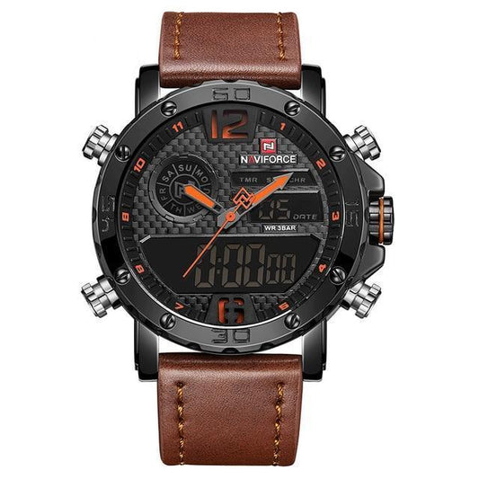 Naviforce Collar Nf9134 Men's Watch Fashion Double Movement Personality Men's Watch